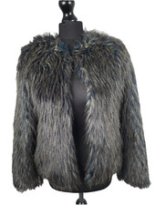 Rare Y2K Jane Norman Grey Faux