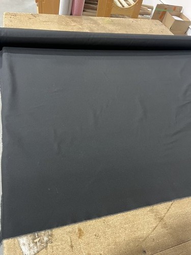 Black canvas duck fabric - black,