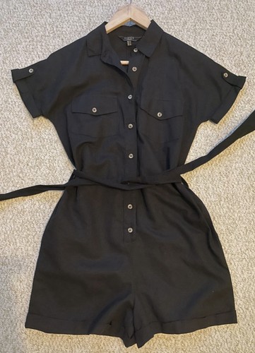 Lipsy black playsuit button - playsuit,