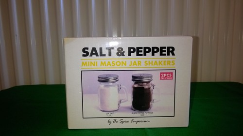 Salt pepper shakers mini - salt,