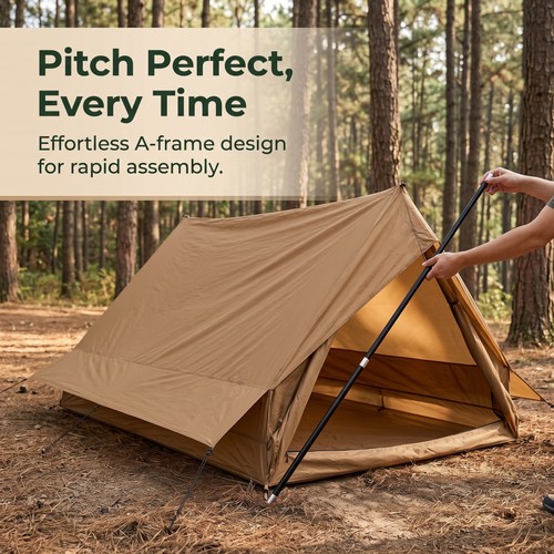 Frame camping tent - a-frame,
