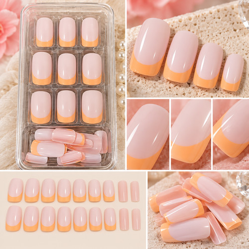 Peach orange french - peach,