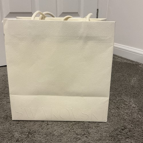 Swarovski white paper gift bag - white,