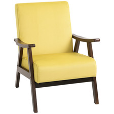 Luxurious Velvet Armchair With Solid Wood Frame & Thick Padding Stylish Comfort