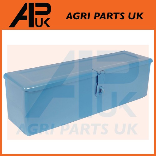 Large blue lockable tool box - blue,