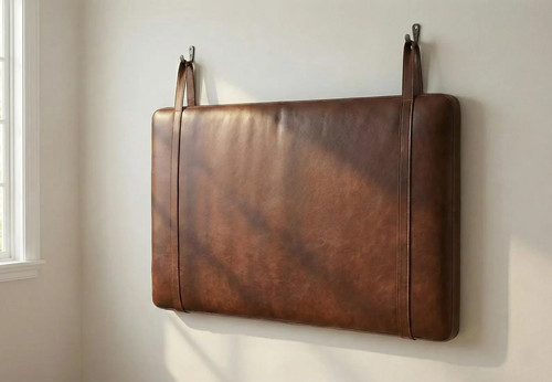 Handmade leather headboard - handmade,