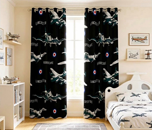 Loussiesd plane theme - loussiesd, curtains