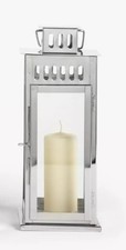 Silver Lantern Candle Holder