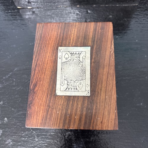 Vintage wooden card box with - vintage,