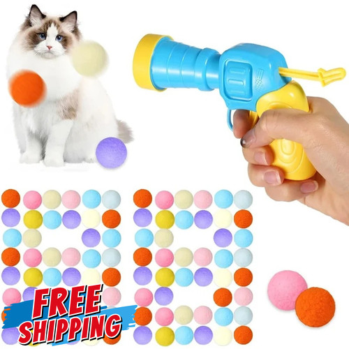 Cat ball gun interactive - cat,