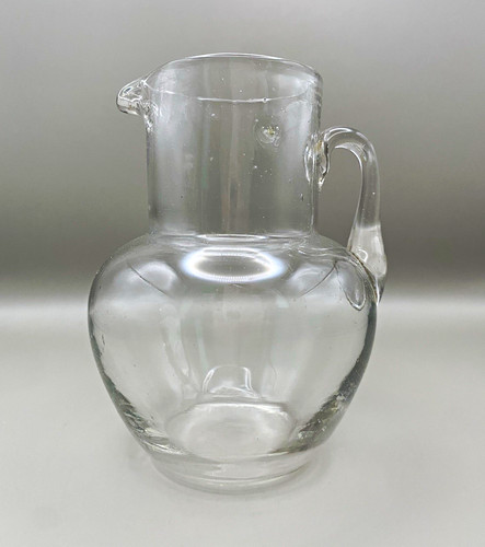 Antique handblown clear glass - antique,