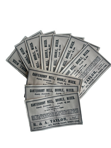 Vintage paper seed packets