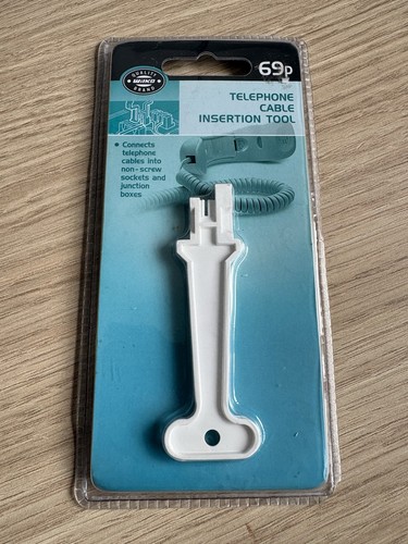 Telephone cable insertion tool - telephone,