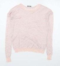 Jorli Womens Pink Boat Neck