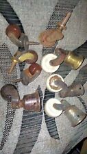 antique  victorian cast iron ceramic castors