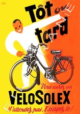 Solex early late pub bike - or,