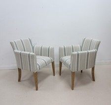 Elegant Pair of Contemporary Upholstered Tub Chairs Armchairs