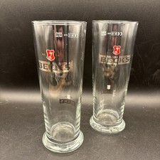 BECKS Half Pint Glass x 2