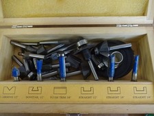 Router tools toolbits 1/4" shank x 20 cased (two trend in packets)