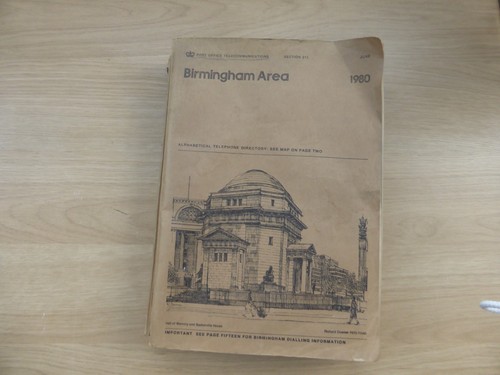 Birmingham area telephone - area,