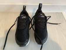 NIKE AIR 270 JUNIOR BOYS BLACK TRAINERS SIZE UK 10.5