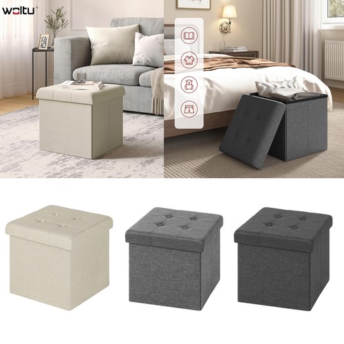 Woltu folding storage ottoman - storage,