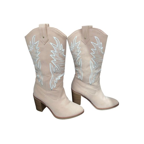 Cream light pink western - cream, women