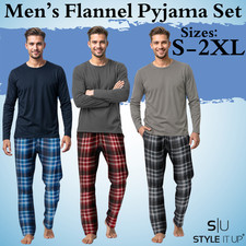 Mens Long Sleeve Pyjama Sets