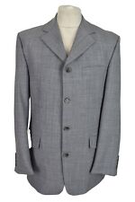 TOM WOLFE Blue Blazer Size 38 Trousers size 34L Suit Outdoors Outerwear Menswear