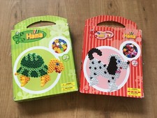 2 x Hama Maxi Bead box set / Turtle & dog peg boards / Danish Scandinavian Toy