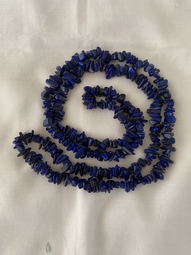 Vintage lapis lazuli chip bead - lapis,