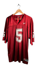 Nike NCAA College Football Jersey Mens Size XL Red #5 Florida State Style