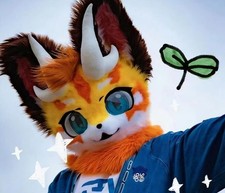 Fursuit Long haired Dog Fox