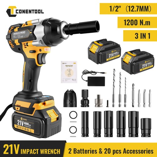 Cordless impact wrench 1200nm - impact,