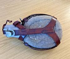 ZA357  Uncommon possibly WW2 or earlier Aluminium German Military Water Bottle