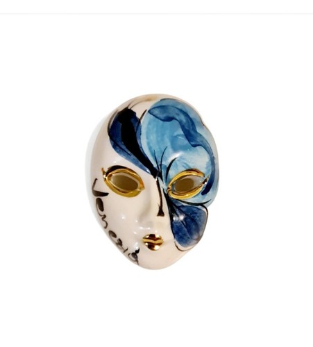Venetian mask brooch - venetian,