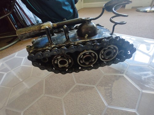 Tank hand crafted recycled - hand,