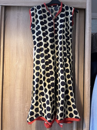 Black cream red kurti - red, top