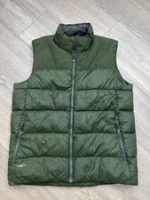 MENS GREEN MACPAC EMBER DOWN FEATHER PERTEX GILET, SIZE XL