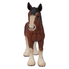 Draught Horse Resin Statue