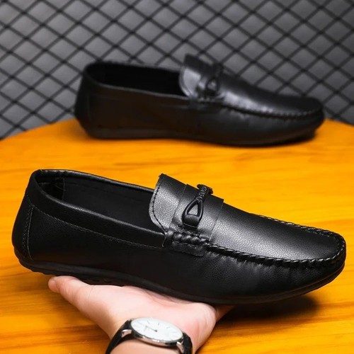 New men leather driving - men's,