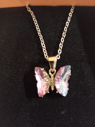 Crystal butterfly silver - crystal,