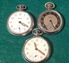 3 Pocket Watches 2 Smiths