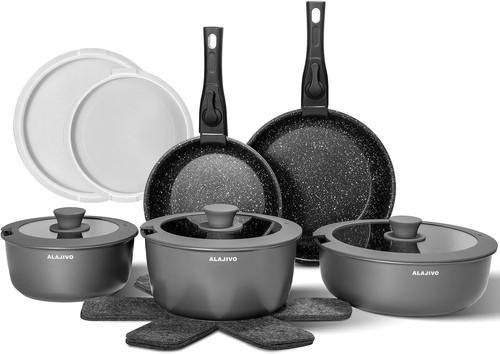 Non stick pots and pans - and,