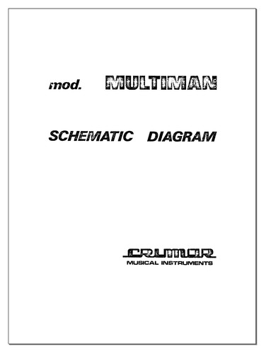 Crumar multiman service manual - crumar,