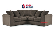 Jumbo Cord Corner Sofa Suite
