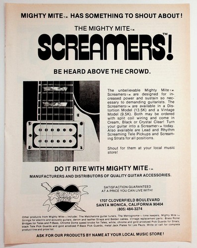 Mighty mite screamers guitar - mite,