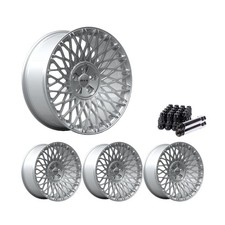 Set of 4 19" Silver Alloy