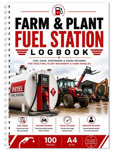Farm plant fuel log book - farm,