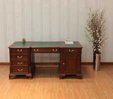 Large Mahogany Partners Desk |